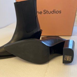 NEW ACNE STUDIO Leather Angled Chelsea Boot, Women’s NOW $175!